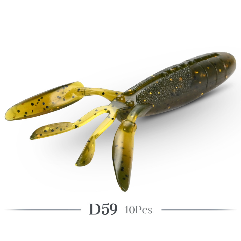 Christmas Carnage Pack: 50x Glide Camaron 94mm Lifelike Prawn Lures - Factory Direct Bulk Deal!