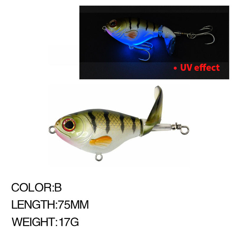 Lure Bait Fake Bait Wholesale Propeller Surface Drag 75mm/17g Hard Bait for Bass Lure Fake Bait 9066