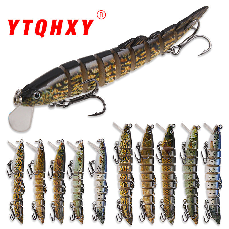 Second Generation New Tongue Version Multi-Section Minnow Long Casting Seven-Section/Nine-Section Lifelike Lure Fishing Tackle