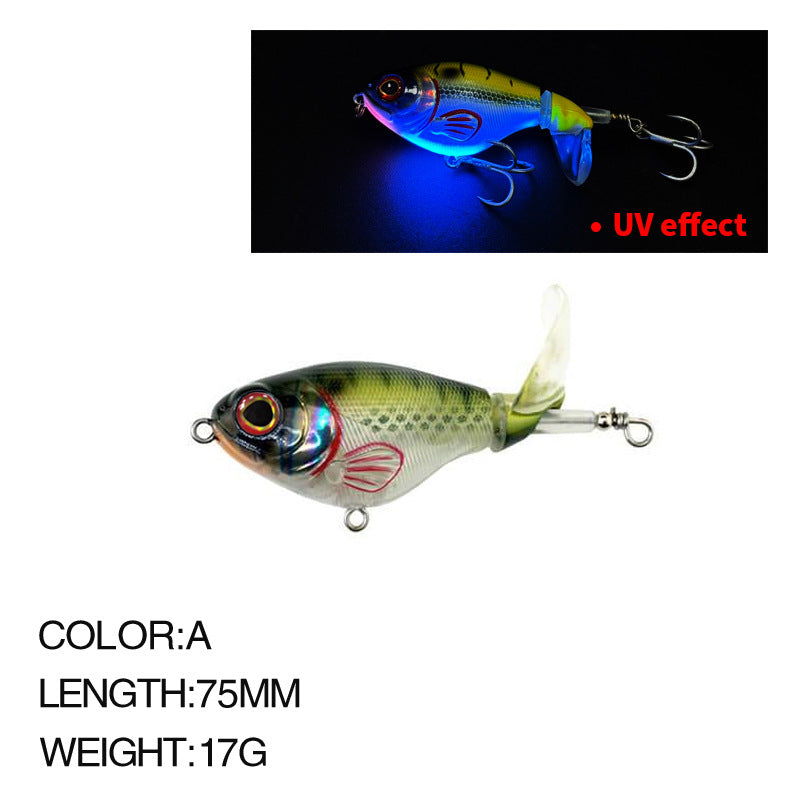 Lure Bait Fake Bait Wholesale Propeller Surface Drag 75mm/17g Hard Bait for Bass Lure Fake Bait 9066