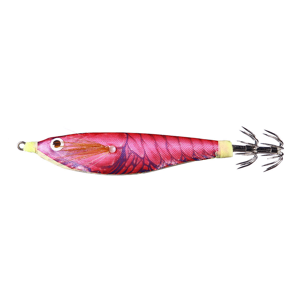Free Shipping Level Wooden Shrimp with Sound Beads Luminous Squid Hook Explosive Hook Weighted Lead Sea Fishing Squid Hook Fake Bait